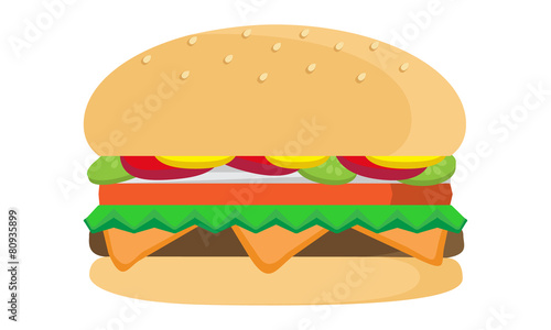 Vector Cheeseburger