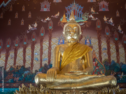 Buddha statue at  Wat Tha Sutthawat, Ang THong, Thailand photo