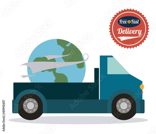 Delivery design, vector illustration