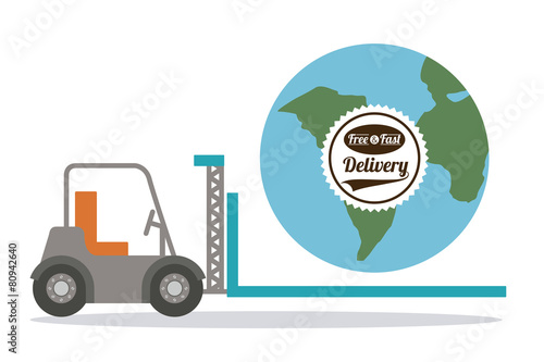 Delivery design, vector illustration