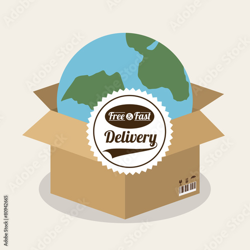 Delivery design, vector illustration