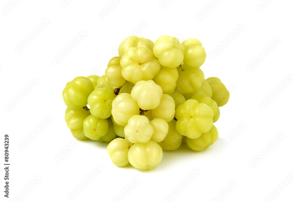 star gooseberry isolated on white background