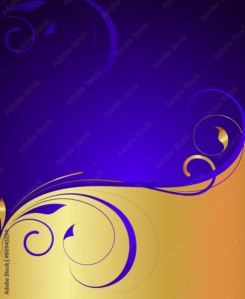 Golden Swirl Ornate Flourish Background Golden Swirl Ornate Flourish Background
