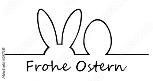 Obraz na płótnie Ostern - Ei und Ohren w salonie