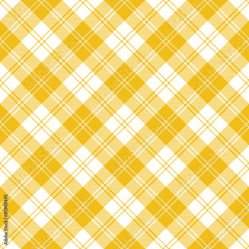 Yellow plaid tartan vector seamless pattern 2