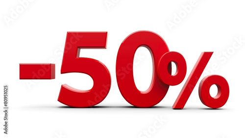 Принти на полотні Red minus fifty percent