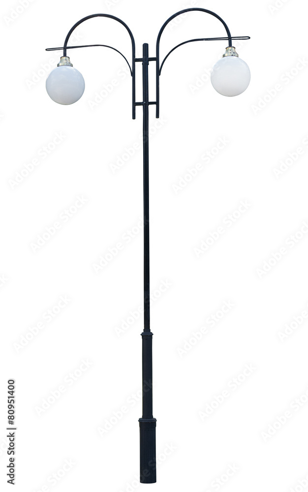 Decorative street lamp-post . Decorative street lamp-post .