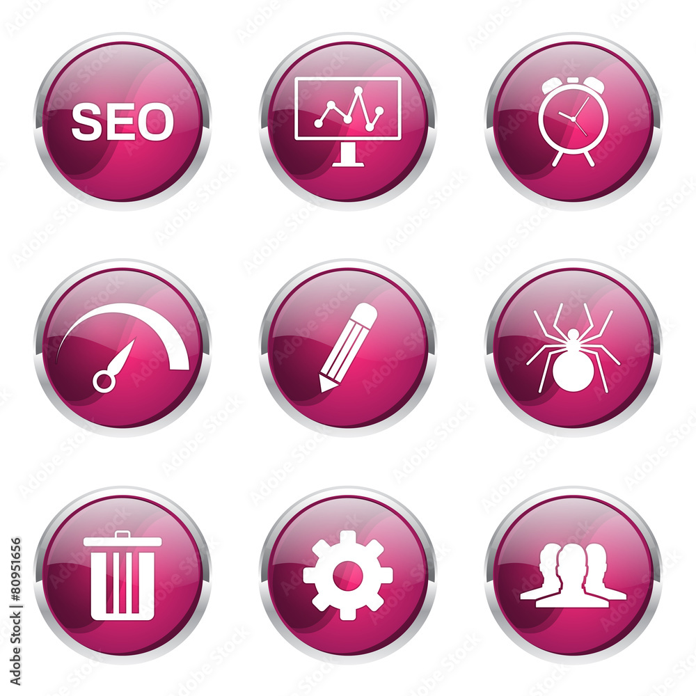 SEO Internet Sign Pink Vector Button Icon Design Set 8 SEO Internet Sign Pink Vector Button Icon Design Set 8