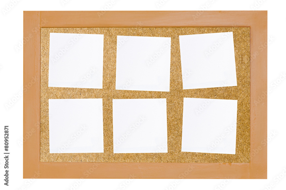 Fototapeta premium notice board and blank note