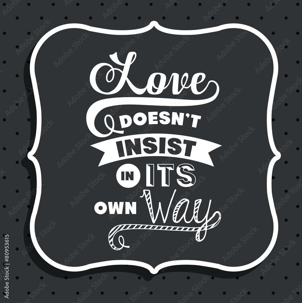 Fototapeta premium Attitude phrase design