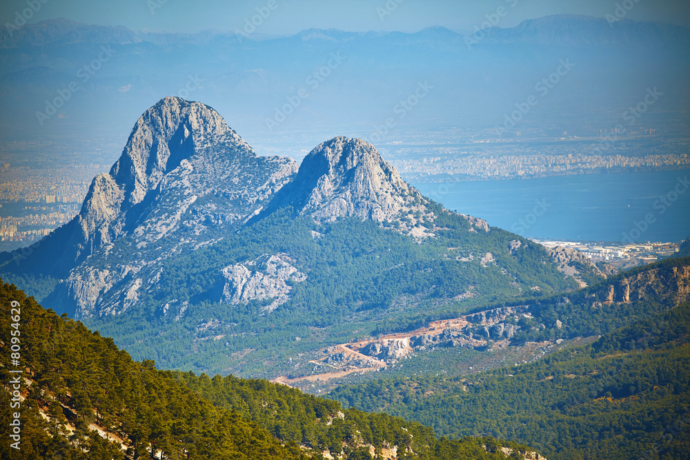 Fototapeta premium sunrise in the mountains