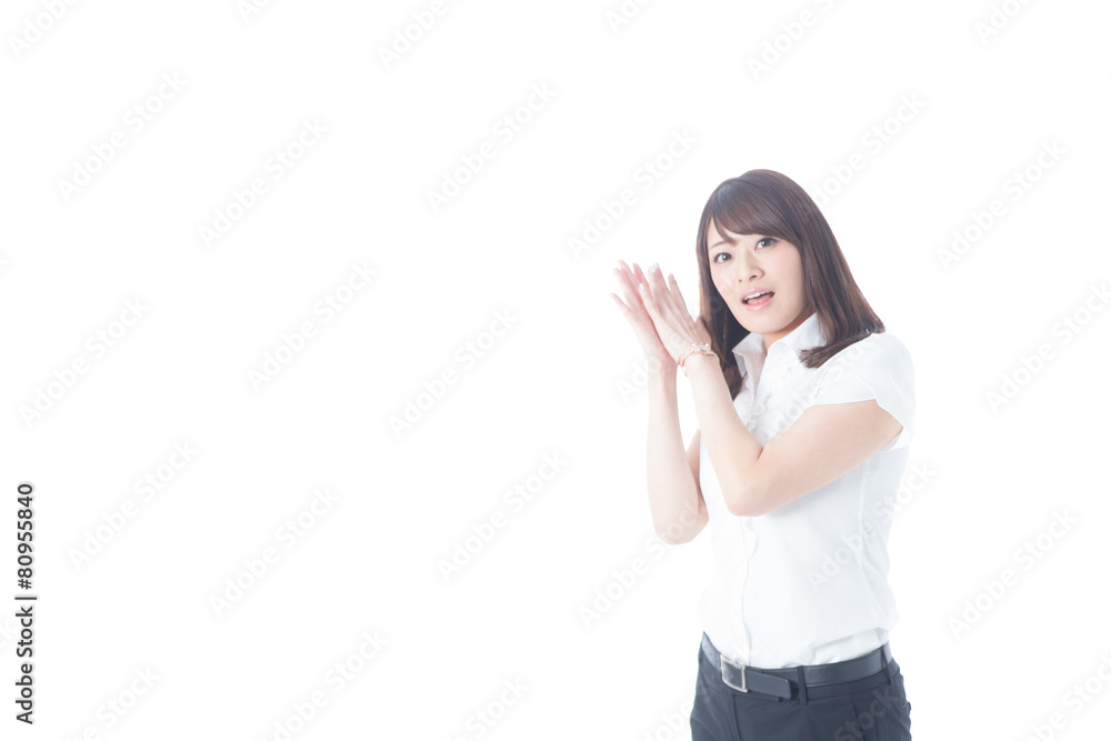 白バックOLポートレート(半袖) 白バックOLポートレート(半袖)