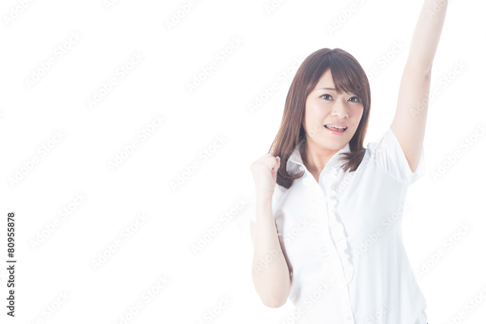 白バックOLポートレート(半袖)