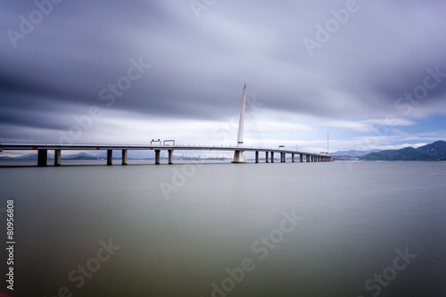 Shenzhen to Hongkong Bay Bridge photo