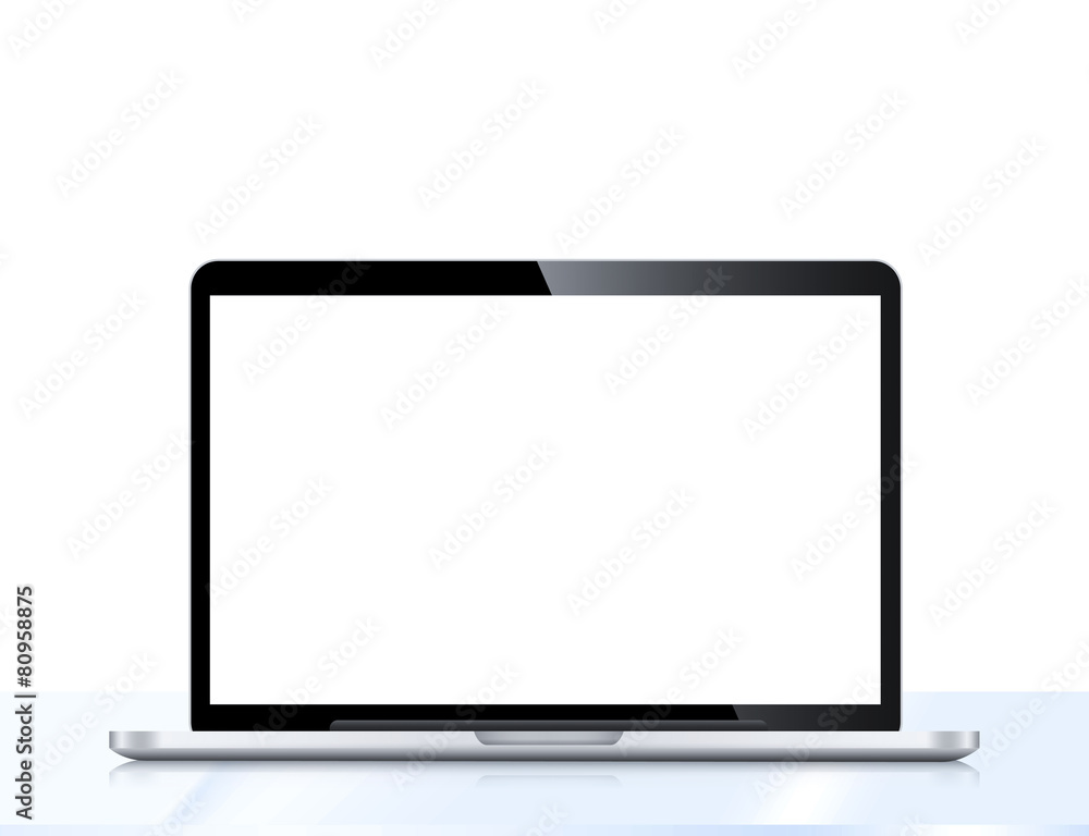 Modern LCD computer monitor (LCD display panel) isolated on white background Modern LCD computer monitor (LCD display panel) isolated on white background