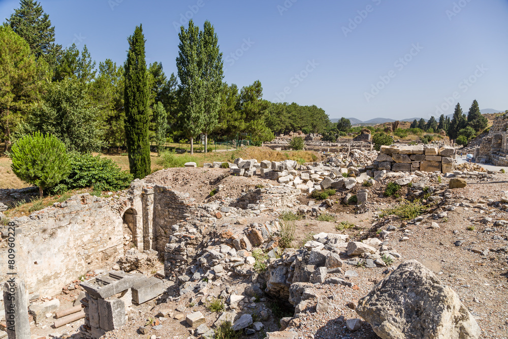 Ephesus. Archaeological excavations of the ancient city