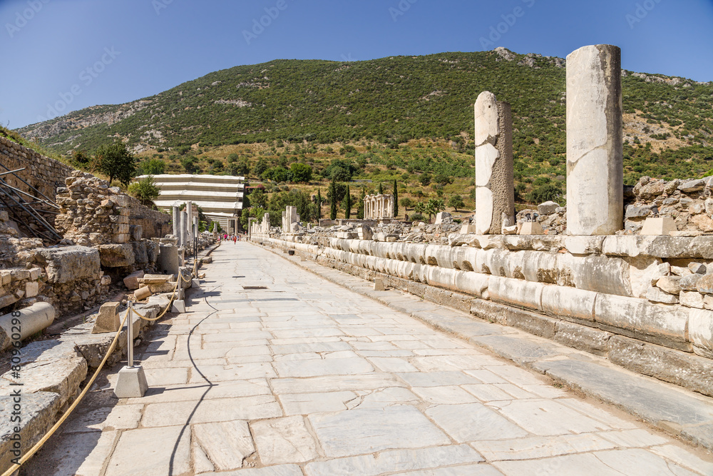 Ephesus. The Stoa of Nero, located along the Marble street