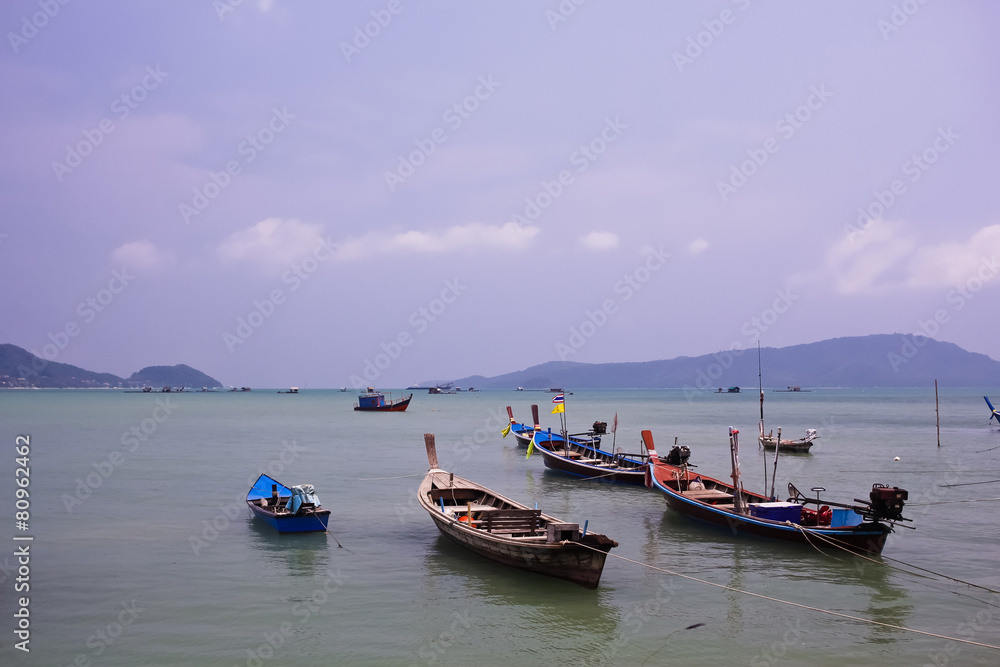 fishing boats in Phuket,Thailand