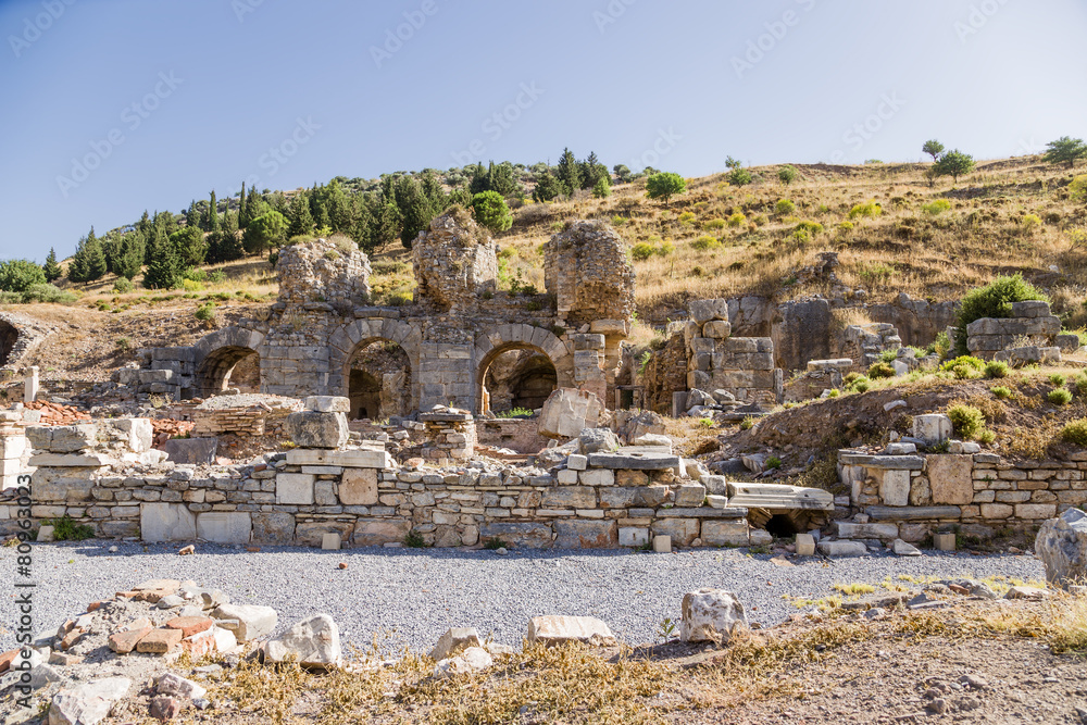 Ephesus, Turkey. Antique bath