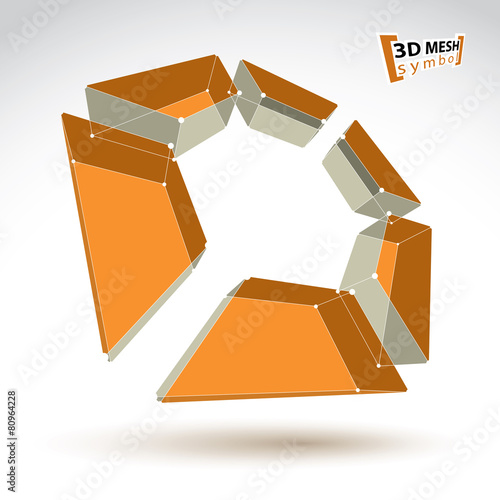 3d mesh colorful cylinder a...