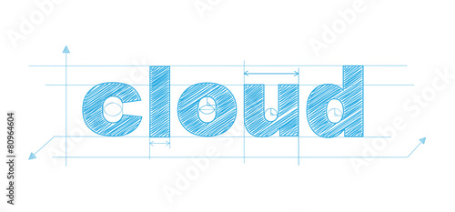 CLOUD icon (virtual storage network computing)