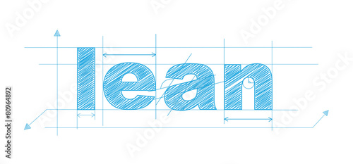 LEAN icon (enterprise performance continuous improvement)