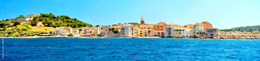 France - Saint Tropez - panoramic view from sea