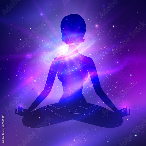 Outer space. Meditation.