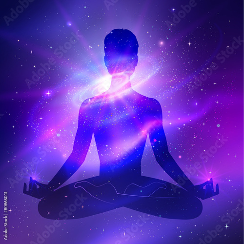 Outer space. Meditation.