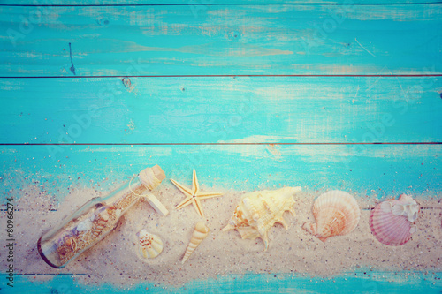 Grußkarte - Flaschenpost