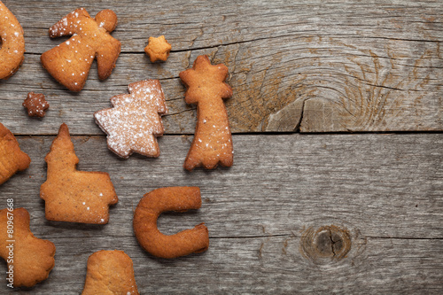 Various gingerbread cookies