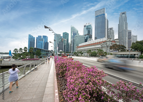 city traffic in Singapore
