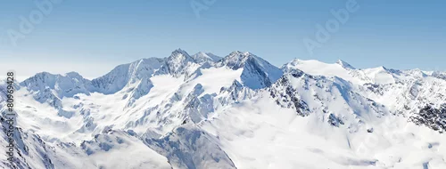 Panel kuchenny z motywem Panoramic Alpine Mountain View