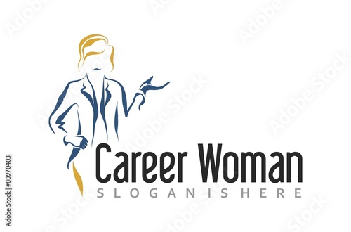 Career Woman - Logo Template