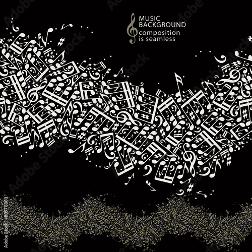 Abstract music background with seamless composition.