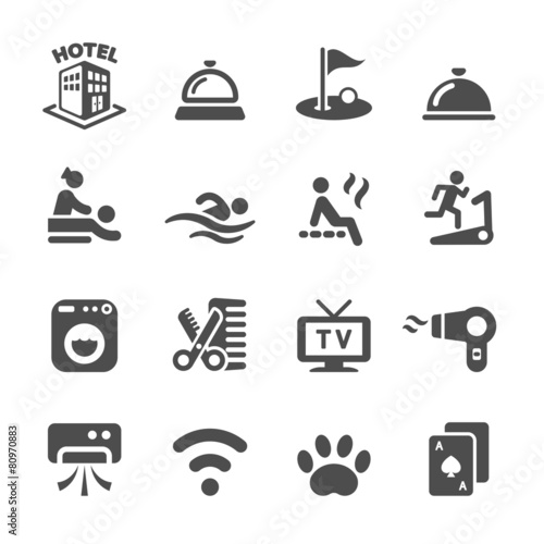 hotel service icon set 5, vector eps10