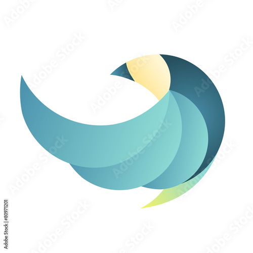Logo Bird Motion Flat