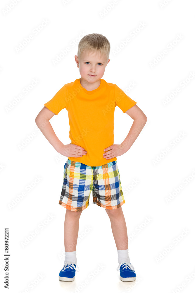Confident handsome little boy Confident handsome little boy