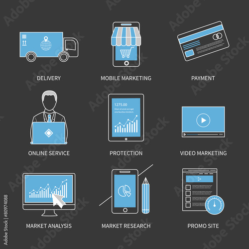 Flat design modern vector illustration concept for delivery
