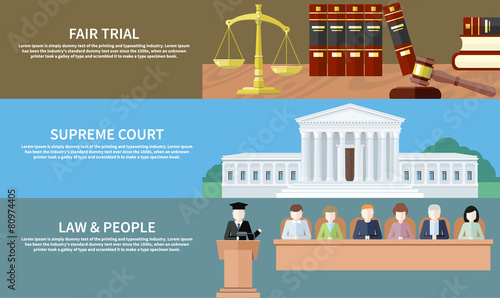 Fair trial. Supreme court. Law and people