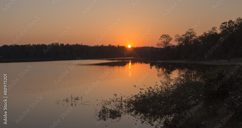 Sunset on the lake | View