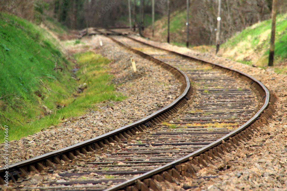 Fototapeta premium Ligne de chemin de fer.
