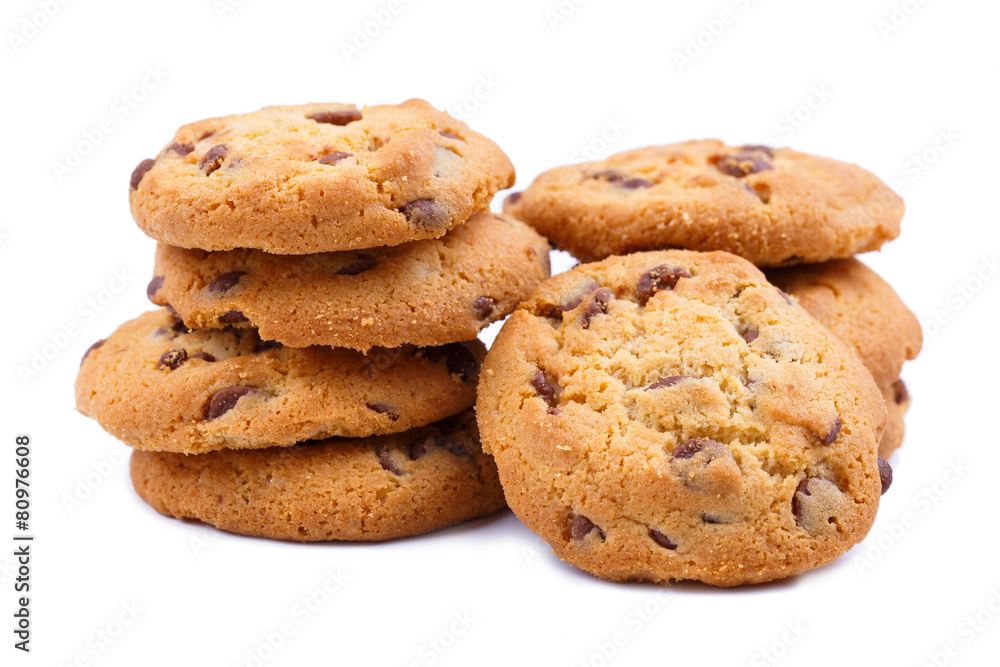 Tasty cookies on a white background. Tasty cookies on a white background.