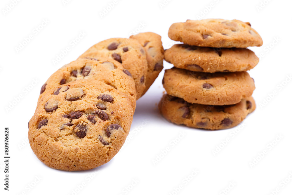 Tasty cookies on a white background. Tasty cookies on a white background.