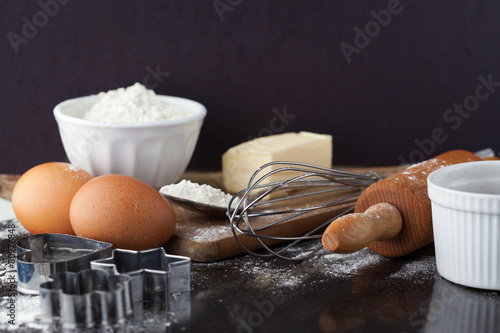 Baking cake ingredients