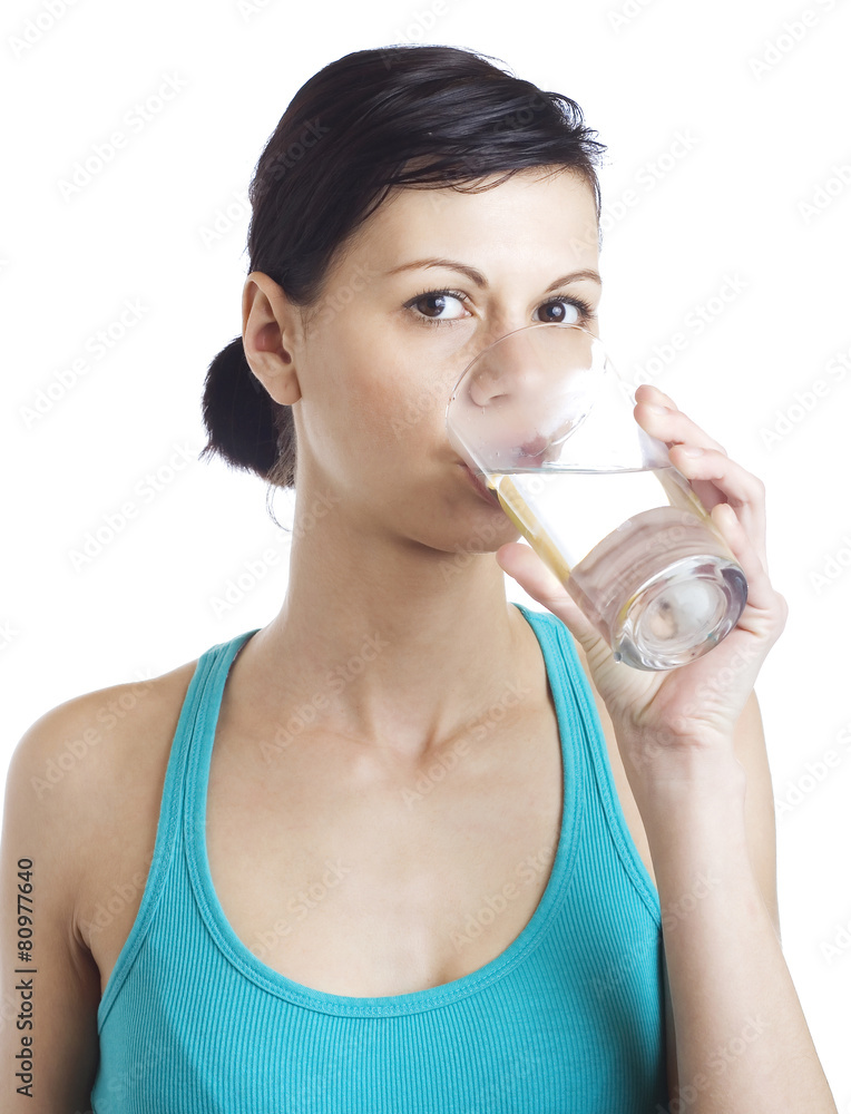 Woman drinking water Woman drinking water