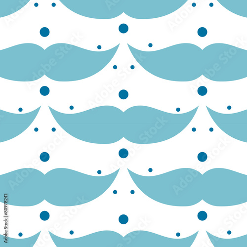 Moustaches and dots pattern