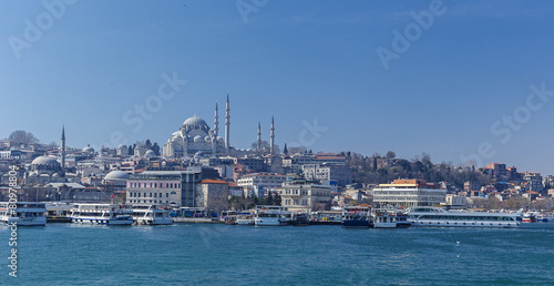 New Mosque and Suleymaniye Mosque in Istanbul