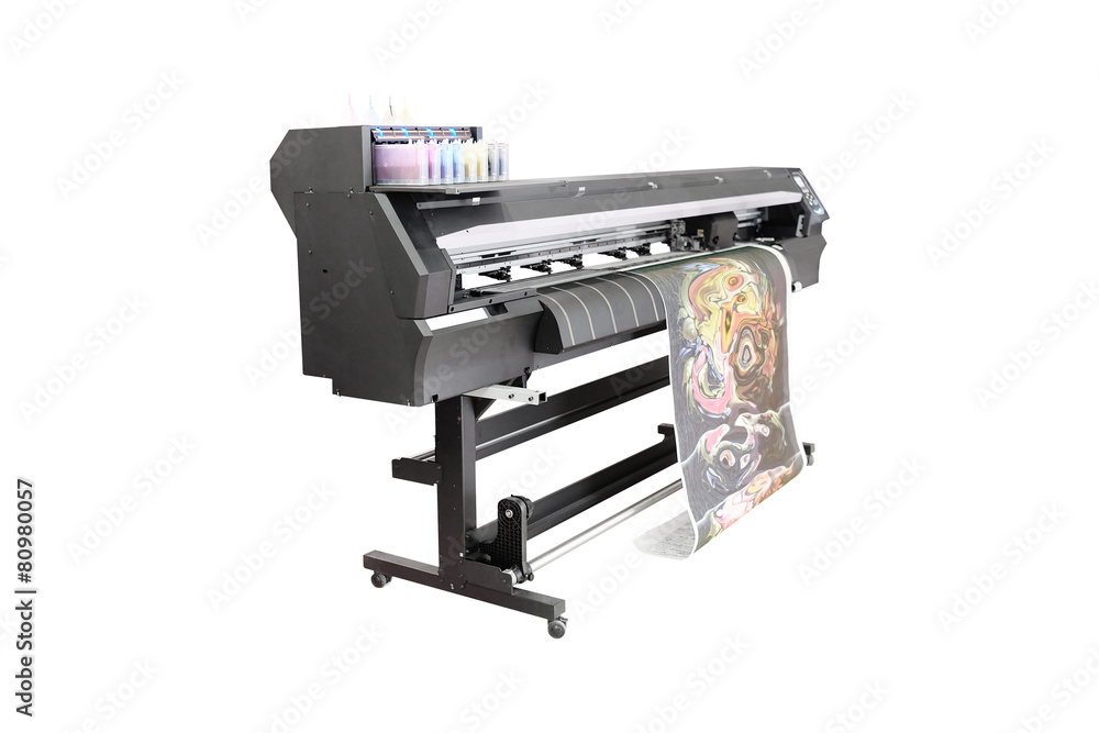 The image of a professional printing machine The image of a professional printing machine