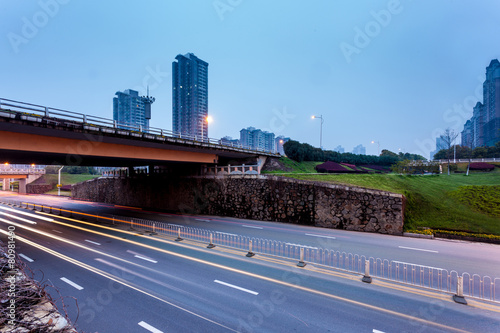 Empty freeway at night © zhangyang135769